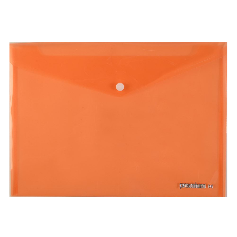 A&G Paper - Φάκελος Κουμπί A4, Διαφανές Πορτοκαλί 26376
