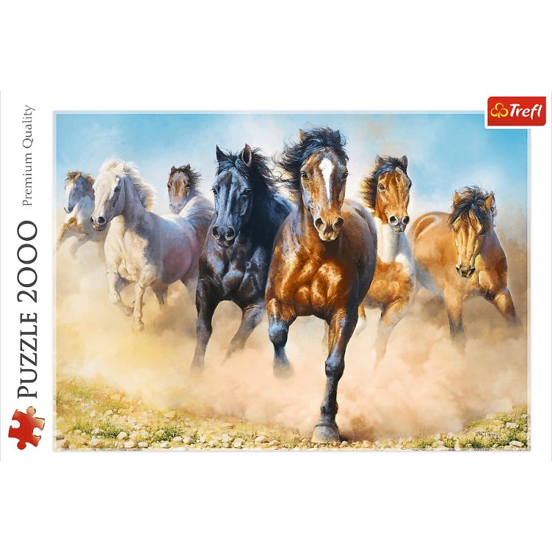 Trefl – Puzzle Galloping Herd Of Horses 2000 Pcs 27098
