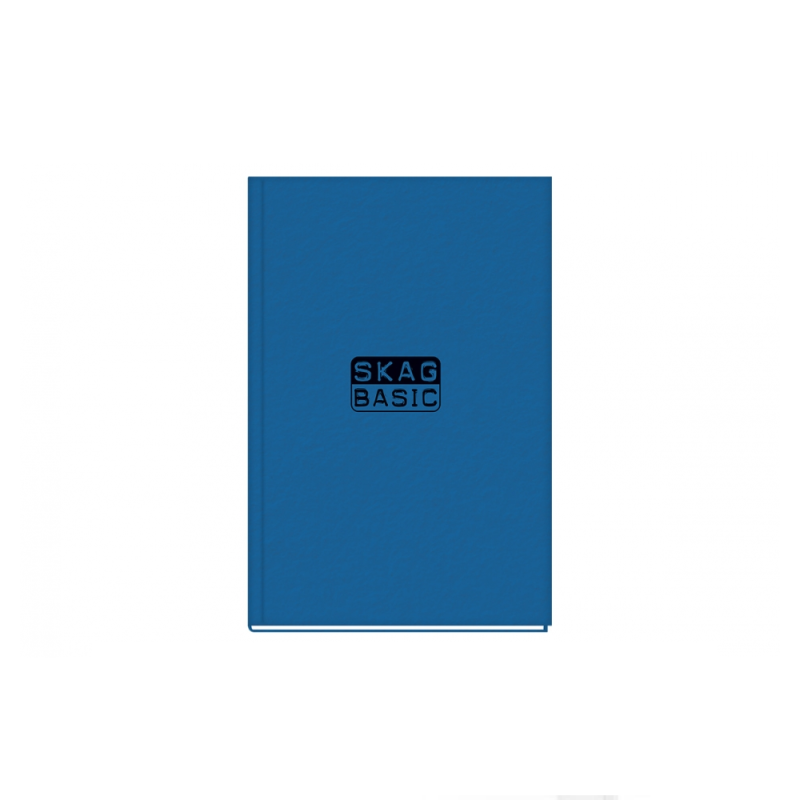 Skag - Τετράδιο Βιβλιοδετημένο Basic, Μπλε 17 x 24,5 cm 96 Φύλλα 280815