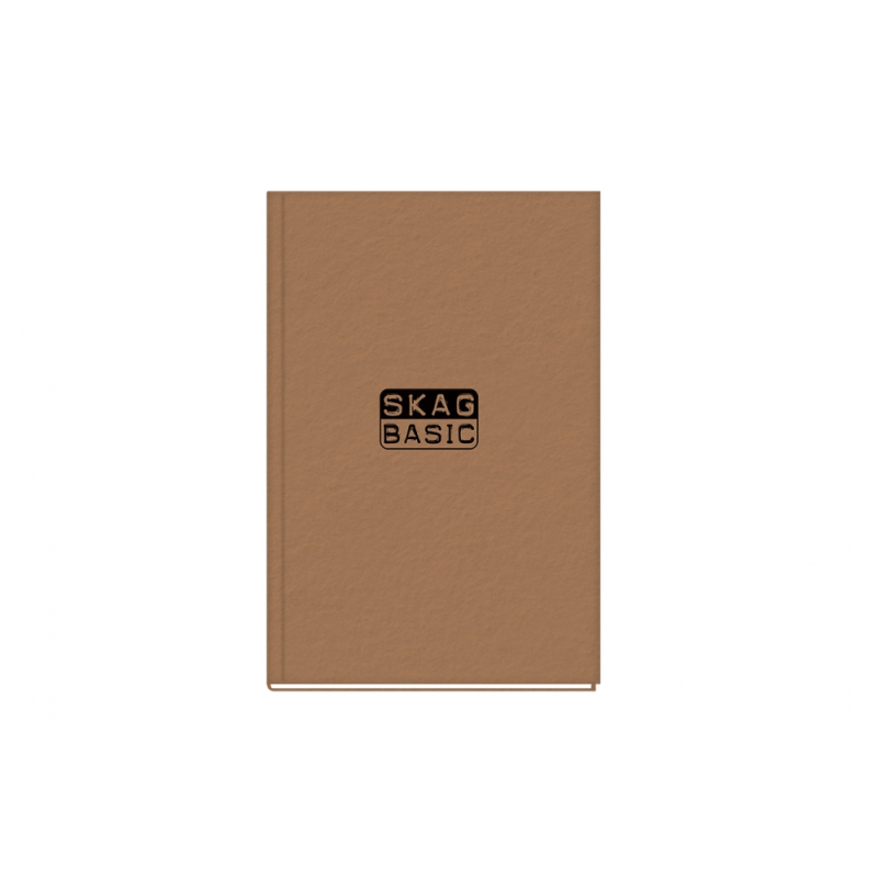 Skag - Τετράδιο Βιβλιοδετημένο Basic, Καφέ 21 x 29 cm 96 Φύλλα 280808
