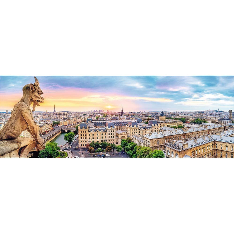 Trefl - Puzzle Panorama, View From The Cathedral Of Notre-Dame De Paris 1000 Pcs 29029