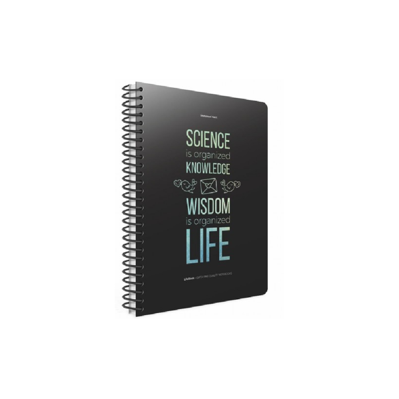 Gipta - Τετράδιο Lifebook B5, 3 Θέματα Science Is Organized Knowledge, Wisdom Is Organized Life 90 Φύλλα 3-70-15