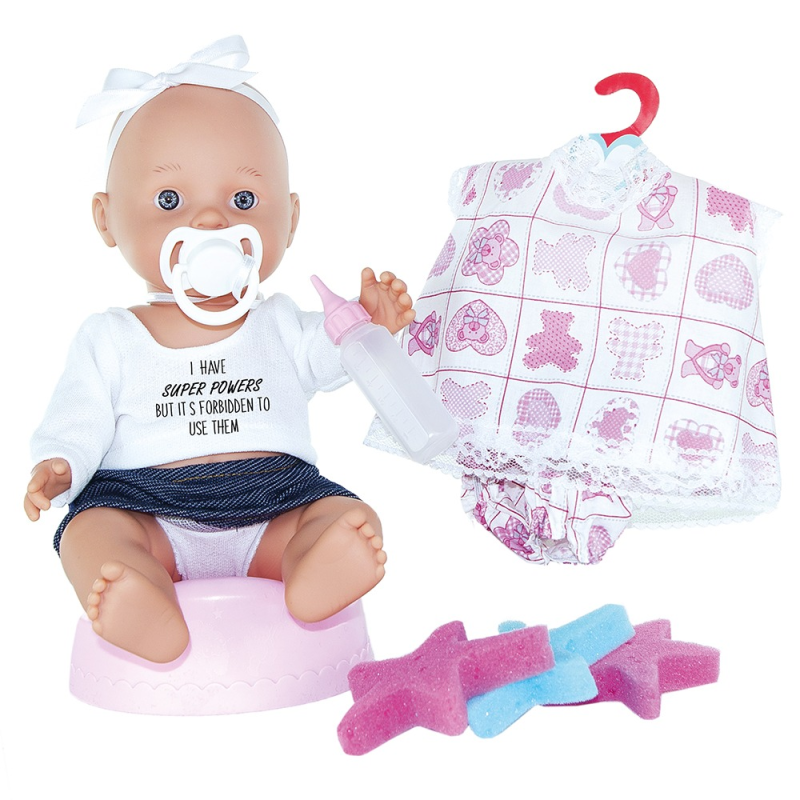 Magic Baby - Κούκλα Μωρό Με Γιογιο, Ρούχα Και Αξεσουάρ, Κορίτσι 30εκ MB30008