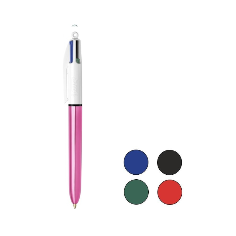 Bic - Στυλό 4 Colours Shine, Ροζ 310391
