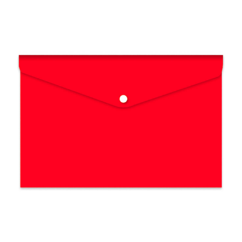 Salko Paper - Φάκελος Κουμπί A4, Αδιαφανές Κόκκινος 3149