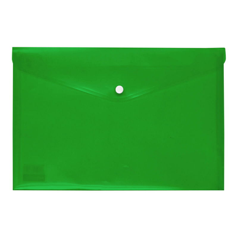 Salko Paper - Φάκελος Κουμπί A4, Διαφανές Πράσινο 3150