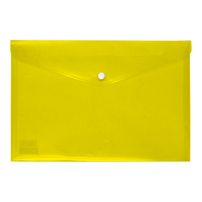 Salko Paper - Φάκελος Κουμπί A4, Διαφανές Κίτρινο 3150