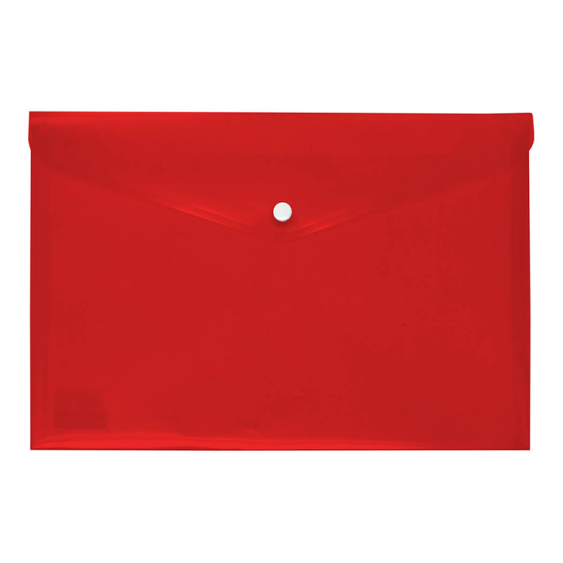 Salko Paper - Φάκελος Κουμπί A4, Διαφανές Κόκκινο 3150