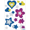 Herma - Αυτοκολλητάκια Glittery, Hearts, Stars & Flowers 3272