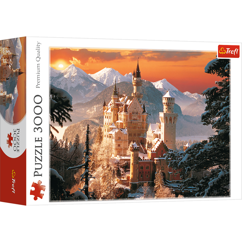 Trefl – Puzzle Wintry Neuschwanstein Castle, Germany 3000 Pcs 33025