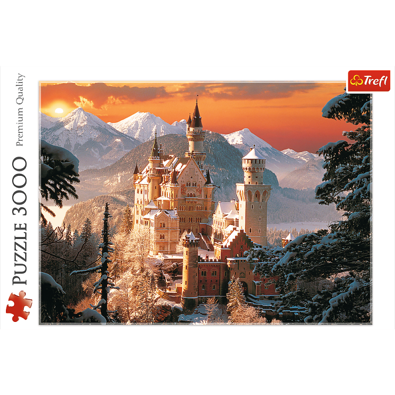 Trefl – Puzzle Wintry Neuschwanstein Castle, Germany 3000 Pcs 33025