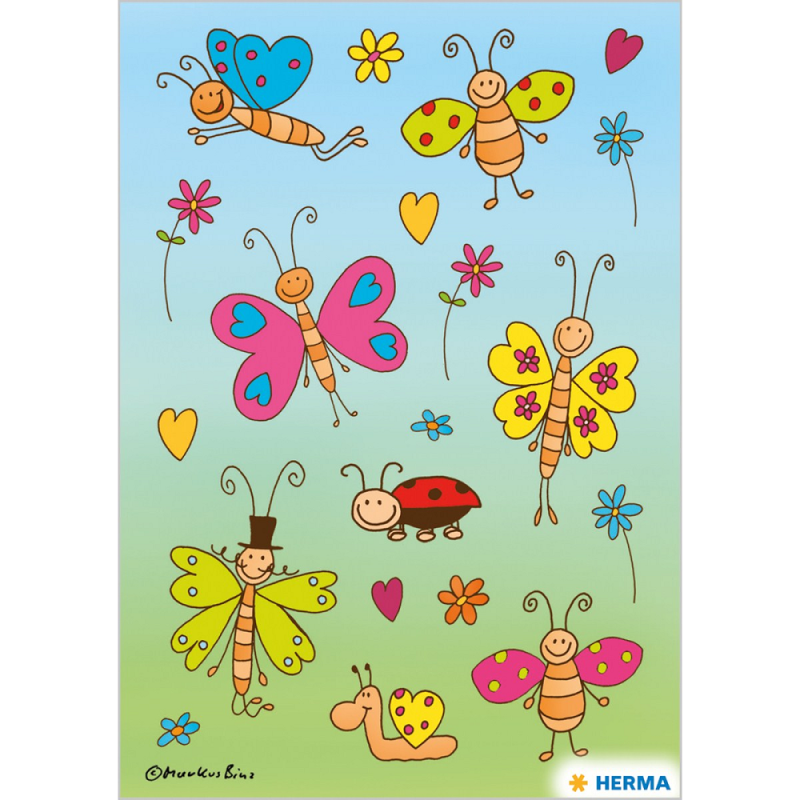 Herma - Αυτοκολλητάκια, Funny Butterflies 3303