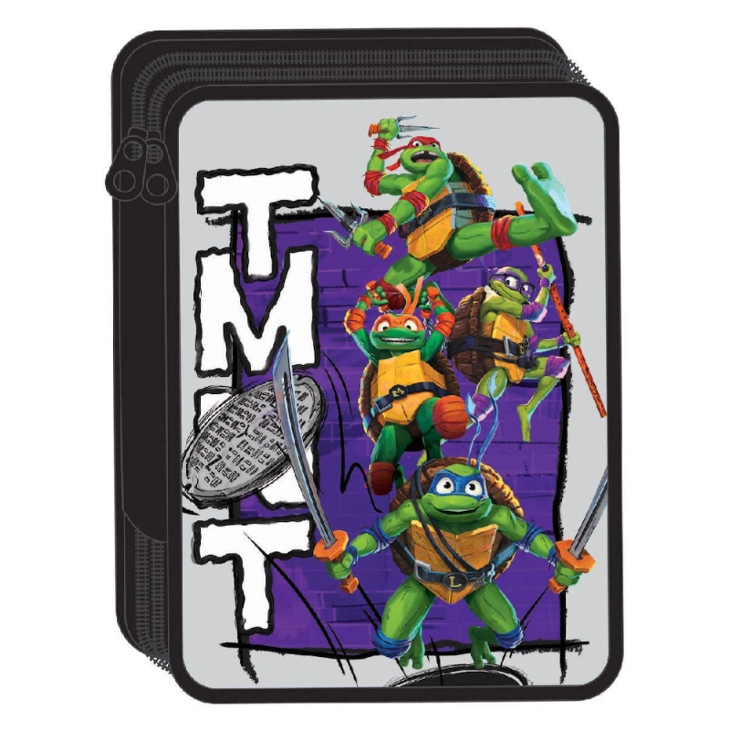 Gim – Κασετίνα Διπλή Γεμάτη Ninja Turtles 334-26100