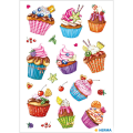 Herma - Αυτοκολλητάκια Glittery, Cupcakes 3387