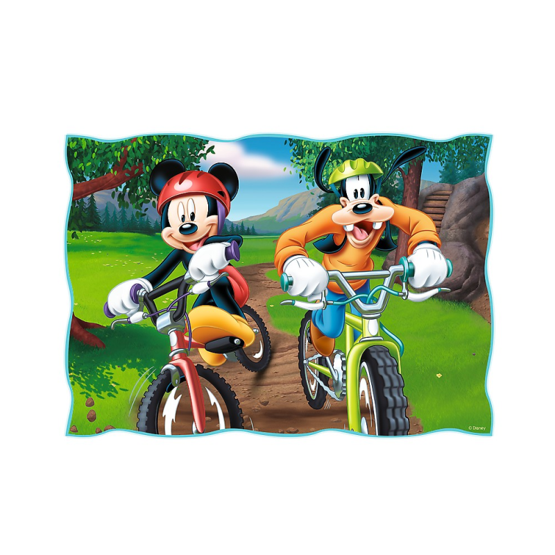 Trefl - Puzzle 4 in 1 Mickey Mouse, Playing in the Park  35/48/54/70 Pcs 34261