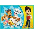 Trefl - Puzzle 4 in 1, Happy Paw Patrol Team 12/15/20/24 Pcs 34346