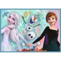 Trefl - Puzzle 4 in 1, The Amazing World Of Frozen 12/15/20/24 Pcs 34381