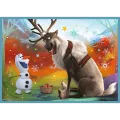 Trefl - Puzzle 4 in 1, The Amazing World Of Frozen 12/15/20/24 Pcs 34381