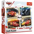 Trefl - Puzzle 4 in 1, Ready, Steady, Go! 35/48/54/70 Pcs 34608