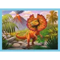 Trefl - Puzzle 4 in 1, Unique Dinosaurs 12/15/20/24 Pcs 34609