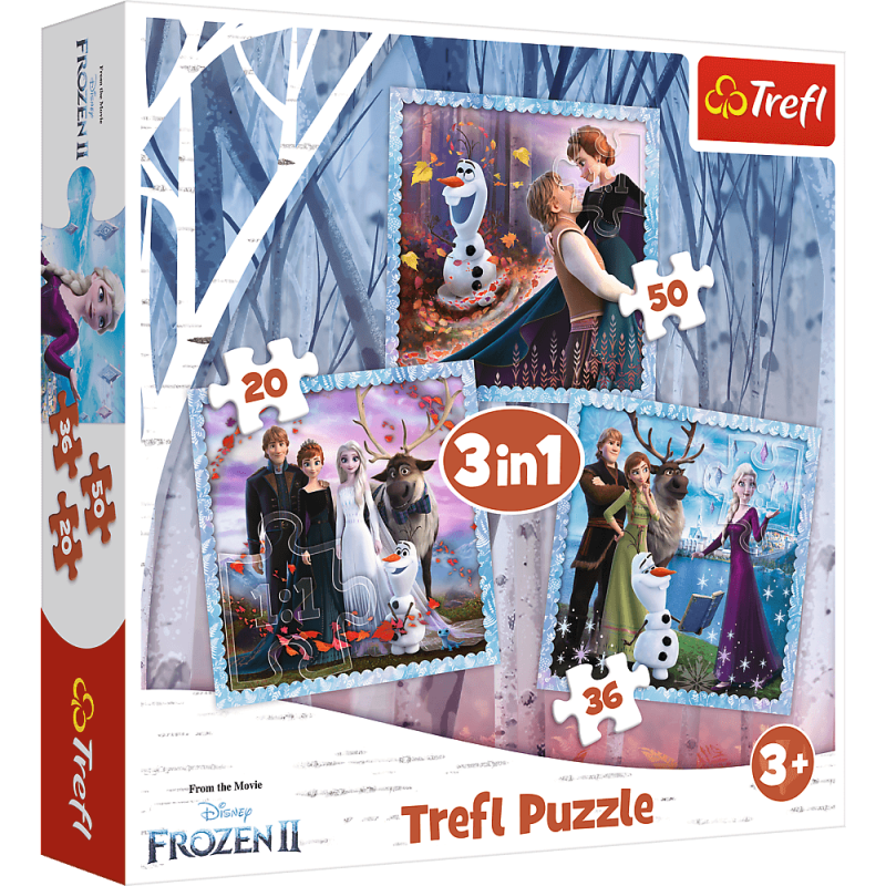 Trefl – Puzzle 3 in 1, The Magical Story 20/36/50 Pcs 34853