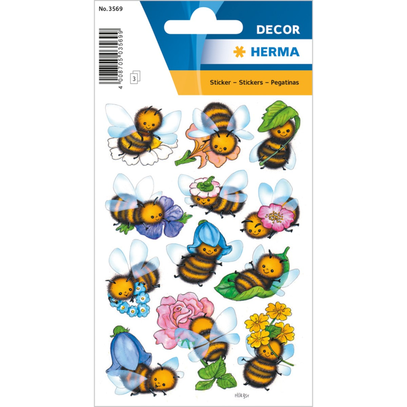 Herma - Αυτοκολλητάκια, Funny Bees 3569