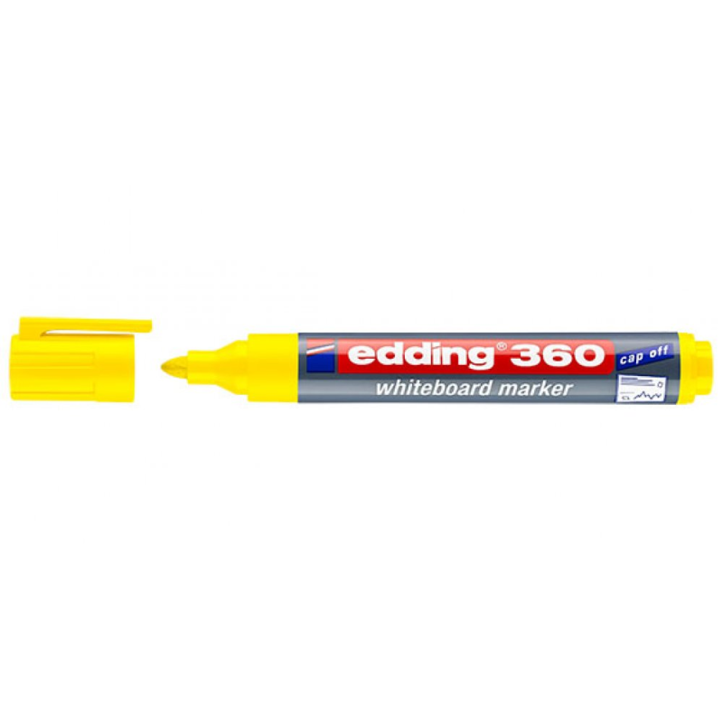 Edding – Μαρκαδόρος Λευκού Πίνακα 360, Κίτρινο 360-5