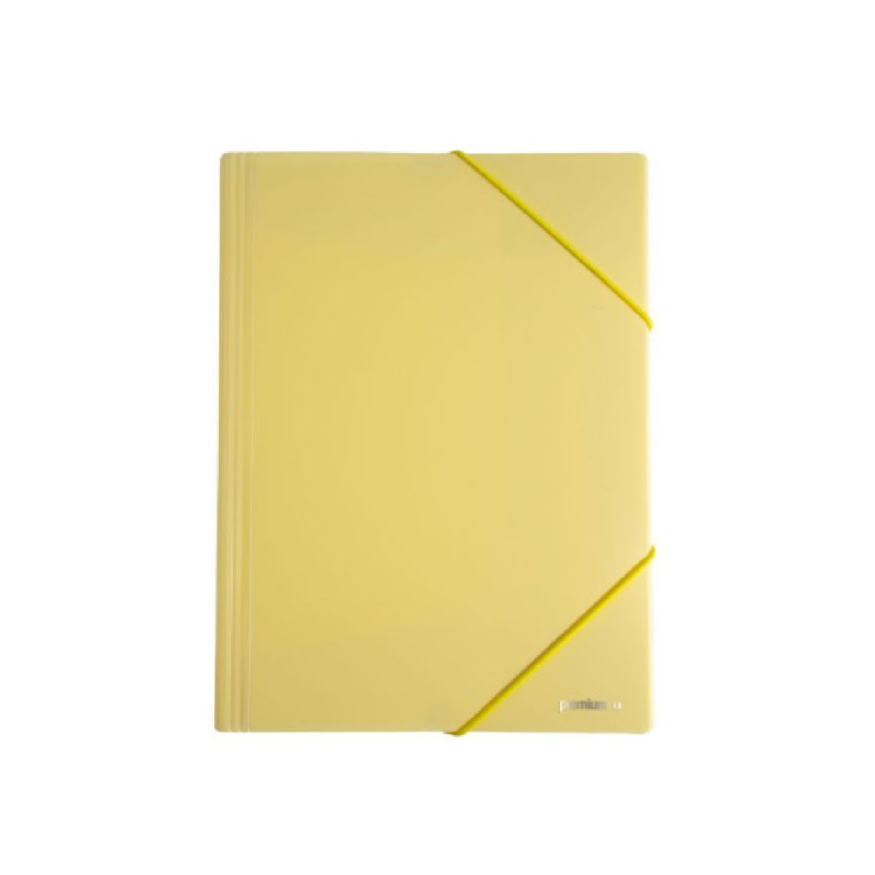 A&G Paper - Ντοσιέ Με Λάστιχο Πρεσπάν A4, Παστέλ Κίτρινο 36374