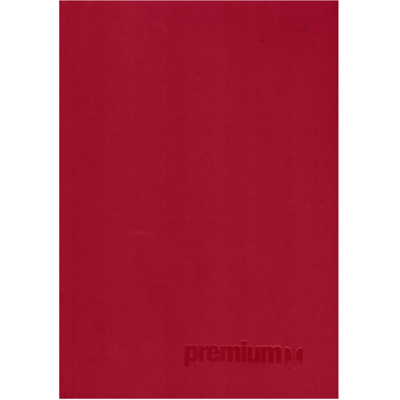 A&G Paper - Τετράδιο Βιβλιοδετημένο Ριγέ, Premium Β5 96 Φύλλα, Κόκκινο 36988