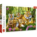 Trefl - Puzzle Family Of Tigers 500 Pcs 37350