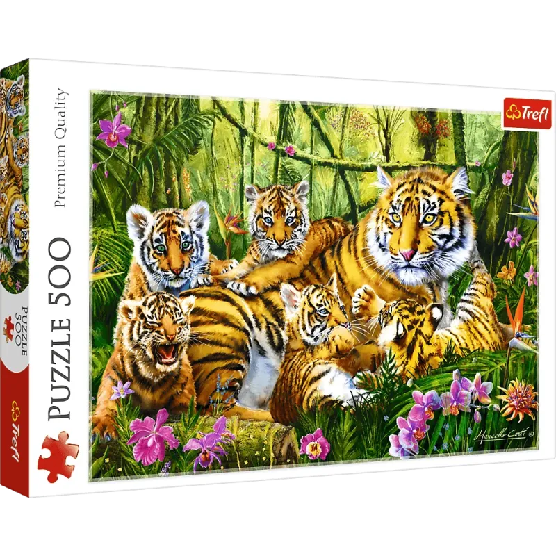 Trefl - Puzzle Family Of Tigers 500 Pcs 37350