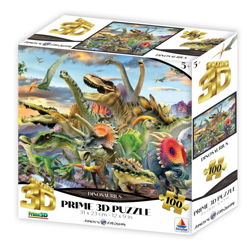 Prime 3D - 3D Puzzle Dinosaurius 100 Pcs 13741