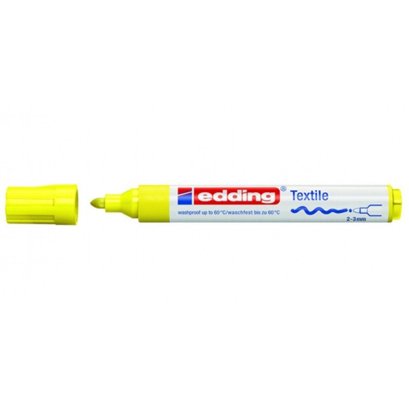 Edding – Μαρκαδόρος Υφάσματος 4500 Φωσφοριζέ Κίτρινο 4500-65