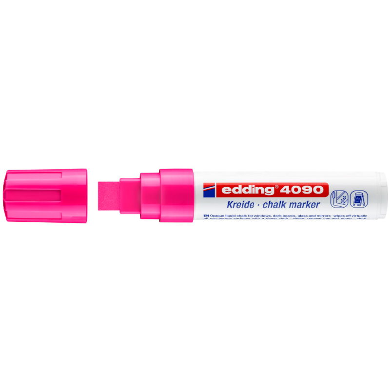 Edding – Μαρκαδόρος Κιμωλίας 4090, Neon Ροζ 4090-69
