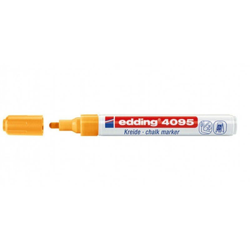 Edding – Μαρκαδόρος Κιμωλίας 4095, Neon Πορτοκαλί 4095066