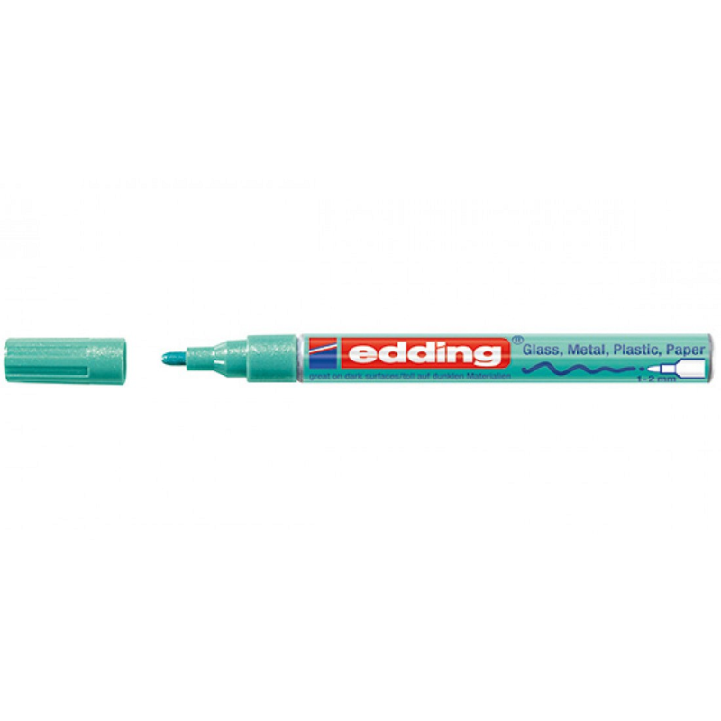 Edding – Μαρκαδόρος Λαδιού Paint Marker 751, Μεταλλικό Πράσινο 751-74