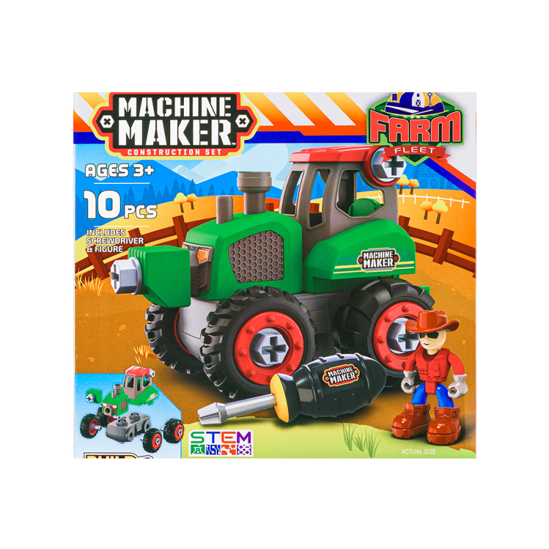 Nikko - Mashine Maker, Farm Vehicles, Tractor 40071 (40070)