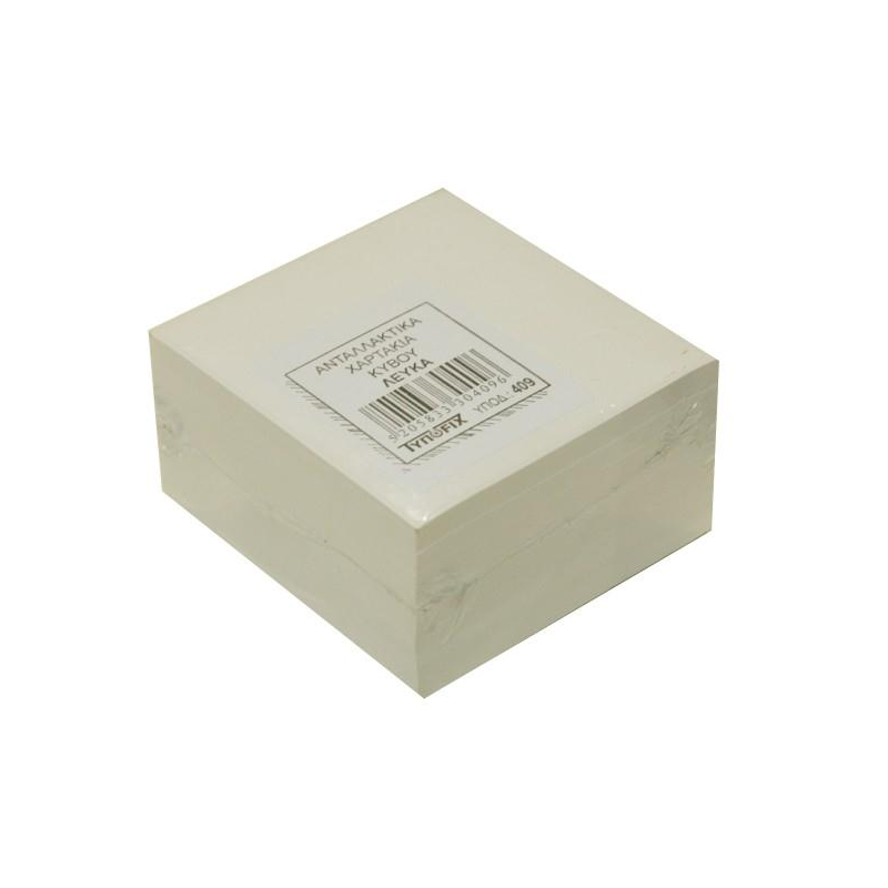 Τυποfix - Ανταλλακτικά Χαρτάκια Κύβου Λευκά 90x90mm 400 Φύλλα 409