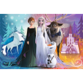 Trefl - Puzzle Super Maxi Double-Sided, Happy Frozen Land 24 Pcs 41000