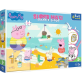 Trefl - Puzzle Super Maxi Double-Sided, Happy Peppa Pig Day 24 Pcs 41010