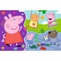 Trefl - Puzzle Super Giant Double-Sided, Meet Happy Peppa Pig 15 Pcs 42003