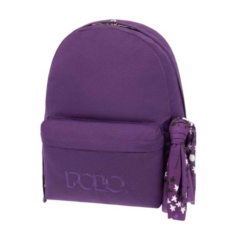 Polo - Original Σακίδιο Πλάτης Με Μαντήλι, Purple 2023 9-01-135-4701 + Δώρο Διορθωτική Ταινία Edding