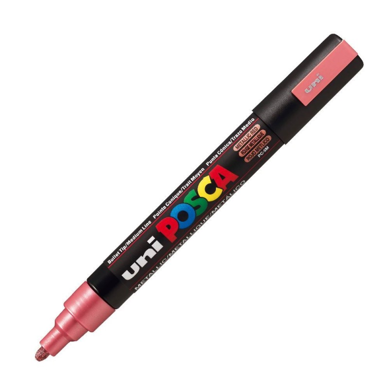 Uniball - Μαρκαδοράκι Posca PC-5M 1.8-2.5 mm Metallic Red M15 113561