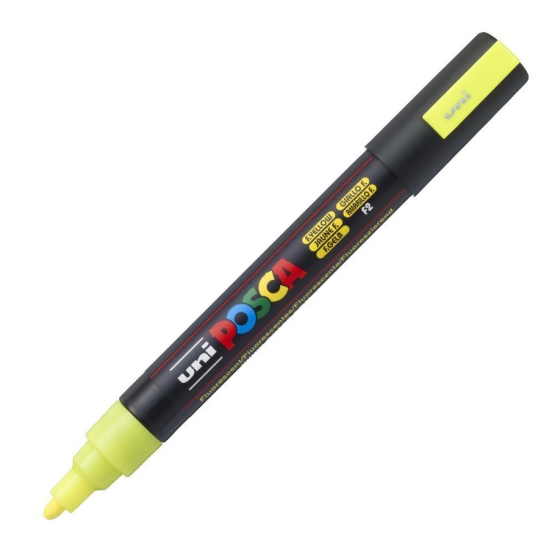 Uniball - Μαρκαδοράκι Posca PC-5M 1.8-2.5 mm Fluo Yellow F2 198056