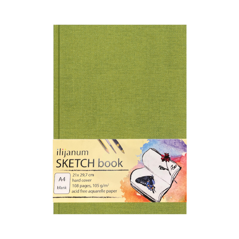 Ilijanum - Sketch Book Α4 21 x 29 cm 54 Φύλλα, Light Green 498741