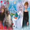Trefl - Puzzle Super Shape XL, The World Of Anna And Elsa Is Fun 104 Pcs 50017