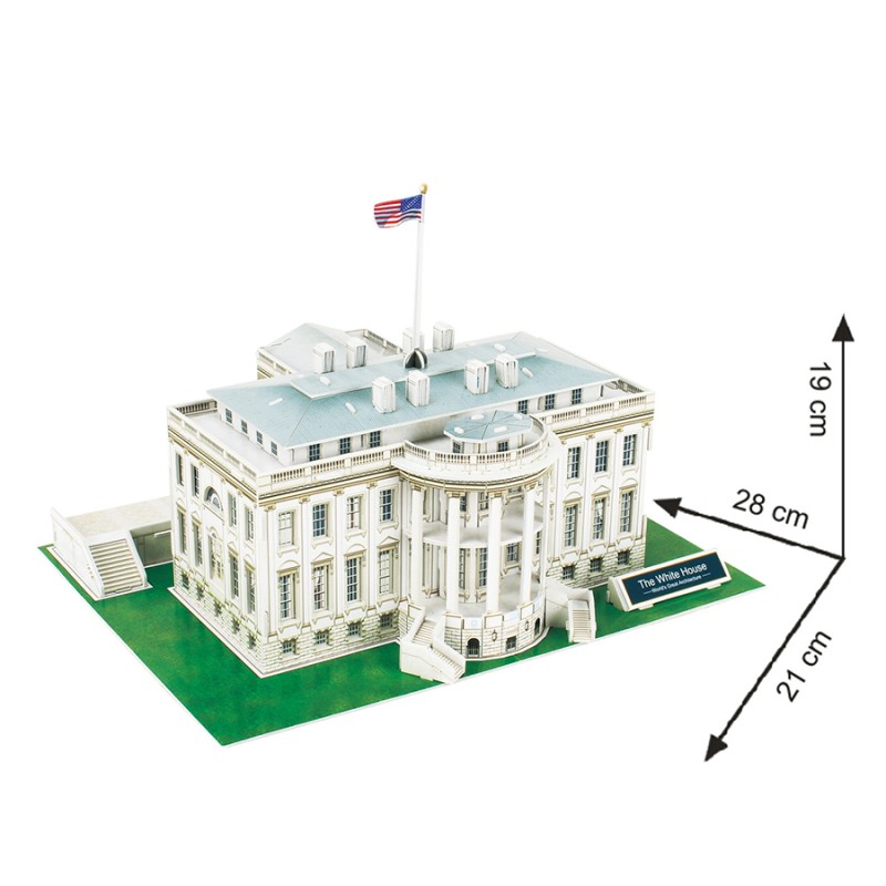 Cubic Fun – Puzzle 3D World΄s Great Architecture, The White House 64 Pcs C060h