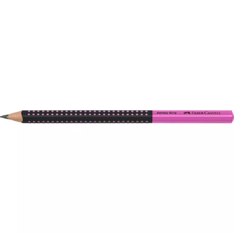 Faber Castell - Μολύβι Δίχρωμο Jumbo Grip Μαύρο/ Ροζ  2=HB 511911