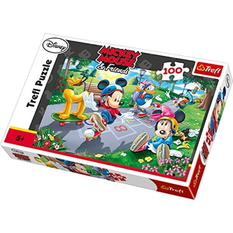 Trefl - Puzzle Mickey And Friends "Rollers" 100 Pcs 16249