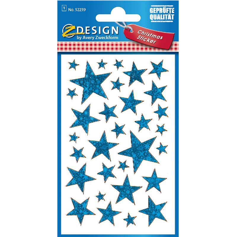 ZDesign - Αυτοκολλητάκια, Blue Stars 52259